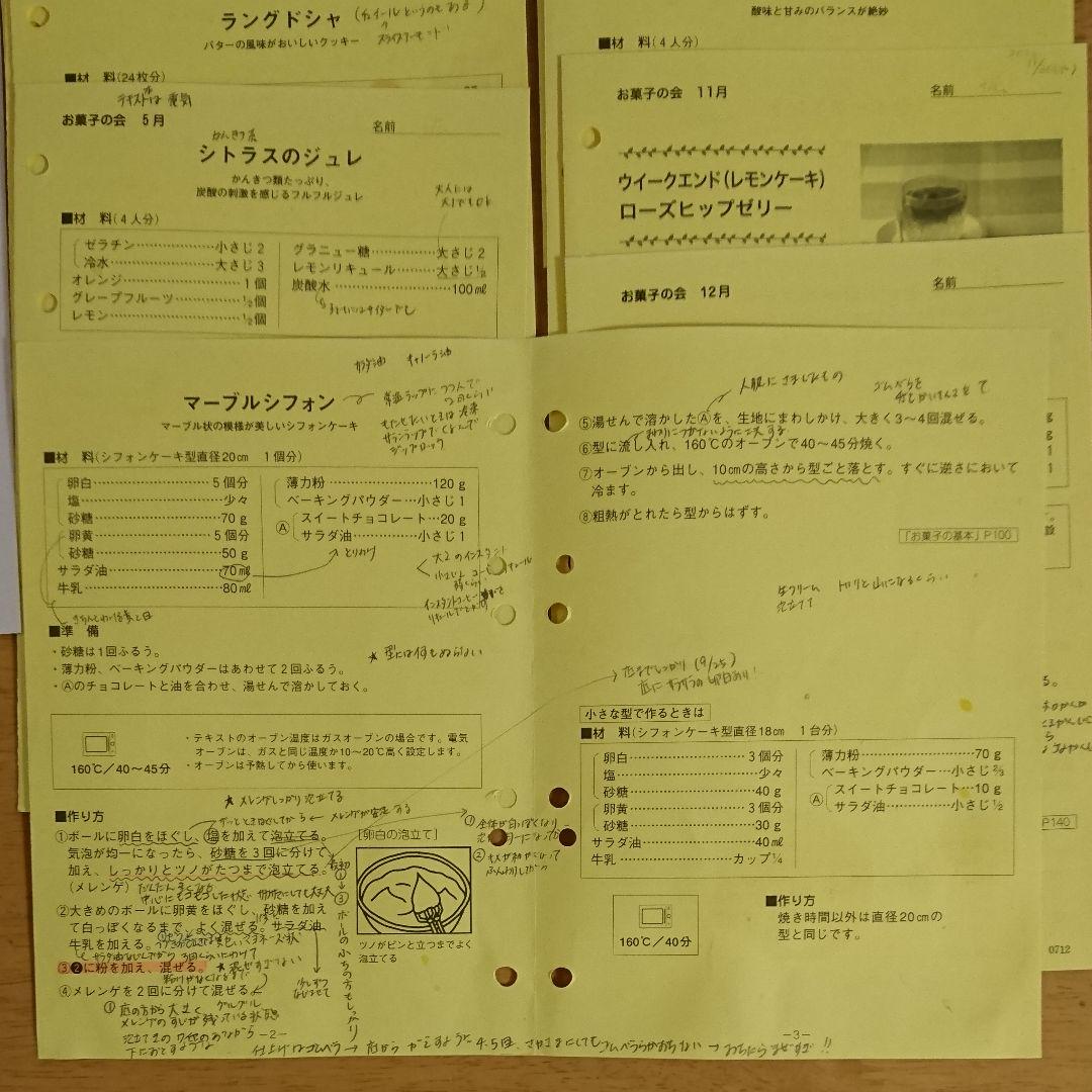 ベターホーム レシピ ファイル