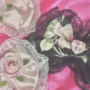 姫ギャル リボン バラ ラパフェ風 デカリボン ギャル ロリータ