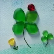 シーグラスリース ぴょん