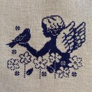 クロスステッチ完成品 クリスマスオーナメント8点セット