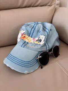 【2点セット】Hawaii Aloha キャップダメージ加工　H&M サングラス