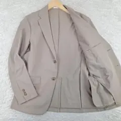 美品✨ユニクロ　感動ジャケット　ストレッチ　ベージュ　S
