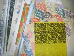 多様なパターンのクラフト用紙セット