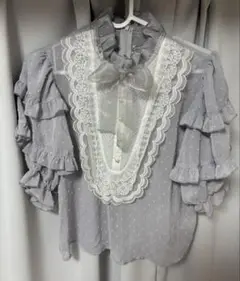 スワンキス　Swankiss front organ Tops ブルー