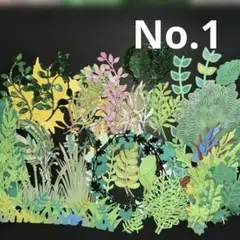 クラフトパンチ　葉っぱランダム100枚　お花気持ち程度おまけ