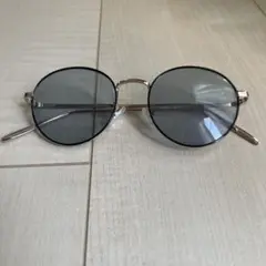 ゴールドフレーム ブルーサングラス