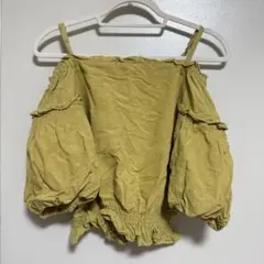 【古着】 mysty woman 2way オフショルダーバルーン袖トップス
