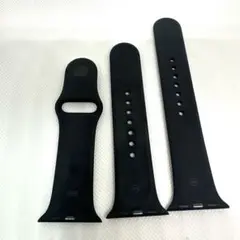 Apple Watch ブラックシリコンバンド 交換用　38mm