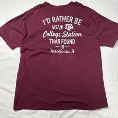 Vintage Tシャツ アメフト テキサス州 A&M バックプリント アメカジ