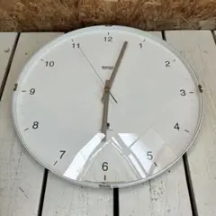 0670 Lemnos North clock 白　掛時計