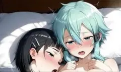 直葉 シノン SAO バスタオル　タペストリー　シークレット