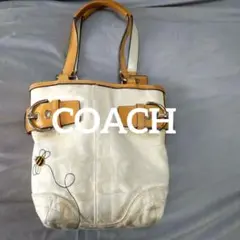 COACH ハンドバッグ レザー&キャンバス