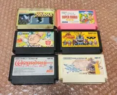 【FCソフト6本セット・任天堂・ファミコン】agz