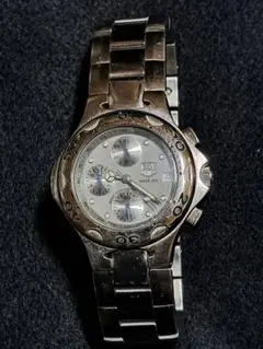 稼働品TAGHEUER クロノグラフシルバー