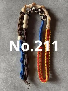パラコード　ショルダーストラップ　スマホショルダー　ハンドメイド　No.211