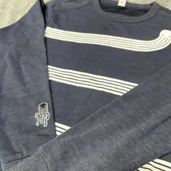 【送料込】G-STARRAW ネイビー ストライプ　トレーナー XS スウェット