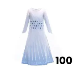 【2点セット】100 アナと雪の女王 長袖ドレス プリンセス クリスマス エルサ