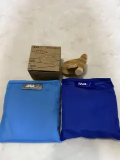 ANA ビジネスクラスアメニティ　エコバッグ　もくせいひこうき　3点セット