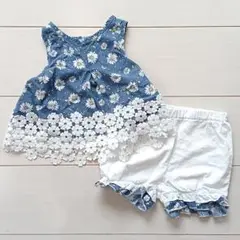 【セットアップ】タンクトップ＆ショートパンツ（花柄）