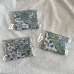 1370・ハンドメイド♡ダブルガーゼハンカチ 三枚セット