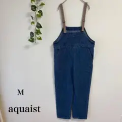 しまむら aquaist オーバーオール デニムパンツM サロペット 2022