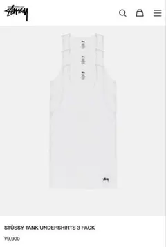 etukou　STÜSSY TANK UNDERSHIRTS 3 PACK STÜSSY TANK UNDERSHIRTS 3 PACK | Parallel