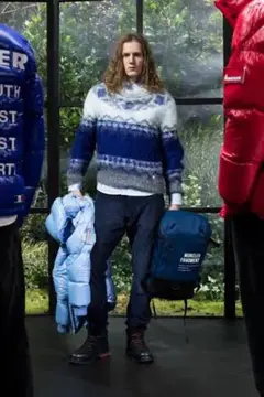 美品 MONCLER GENIUS フラグメント モヘアニット S 藤原ヒロシ