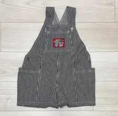 しまむら　チマジロ　ヒッコリーサロペット　100cm