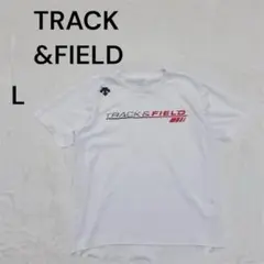 TRACK & FIELD （L）Tシャツ ホワイト　スポーツ　ロゴ入り