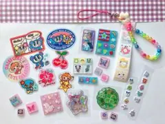 平成女児シール(＋オリジナルハンドメイドストラップ)まとめ売り