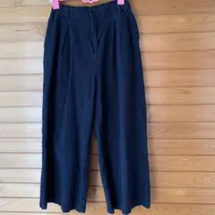 サンバレー　ワイドパンツ　ネイビー