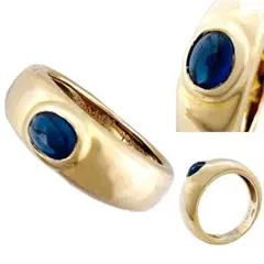 CHAUMET ショーメ リング サファイア ヴィンテージ K18 YG レア