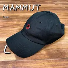 MAMMUTマムート ロゴ刺繍ベースボールキャップ 帽子L/XL 黒ブラック