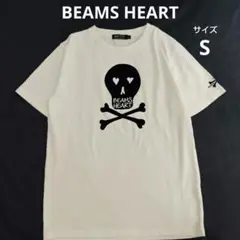 BEAMS HEART ビームスハート　半袖　Tシャツ スカル　ドクロ　白　S