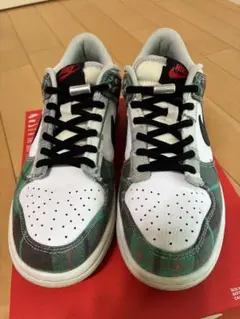 Nike Dunk Low チェック柄 スニーカー　23.5cm