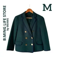B:MING by BEAMS　ダブルボタン　テーラードジャケット　グリーン　M