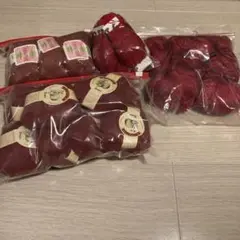 赤い毛糸 複数個セット