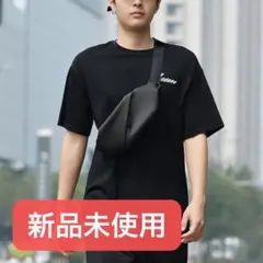 ボディーバッグ　大容量　お洒落　バッグ　おでかけ　防水　新品未使用　軽い　黒