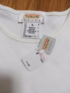 【新品タグ付き】Talbots ホワイト Tシャツ Sサイズ