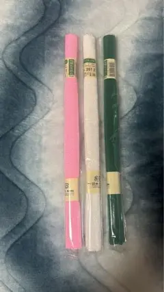 ちりめん生地 ピンク ホワイト グリーン　3色セット