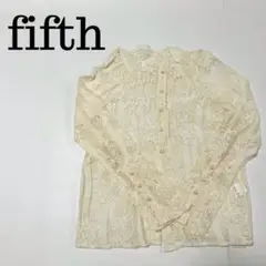新品 fifth フィフス トップス 羽織り シャツ レース ボタン お出かけ