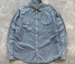 【CAMCO】 カムコ シャンブレーシャツ 長袖ワークシャツ ボタンダウンシャツ