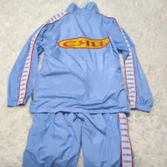 CRU クルー ナイロンジャケット セットアップ ライトブルー L