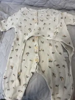 ロンパース73 帽子付き