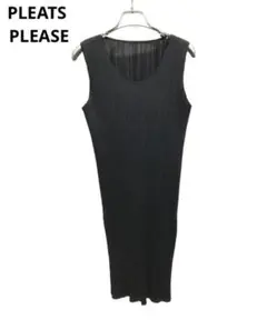【大人気】PLEATS PLEASE ノースリーブ ワンピース Mサイズ程度