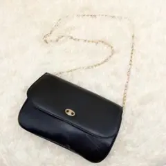 CELINE ショルダーバッグ 2way クラッチ ポシェット 黒 トリオンフ