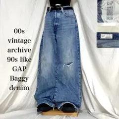 00s vintage archive 90s GAP Baggy denim
