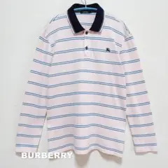 【BURBERRY】バーバリー 刺繍ロゴ ティップライン ポロシャツ