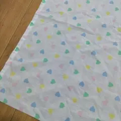 ビンテージシーツ　ゆめかわ　はぎれ　ハート