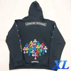 クロムハーツ マルチカラー クロスプリント プルオーバー パーカー